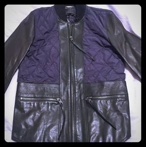 Diesel Black Gold Lensy Lambskin Leather Jacket